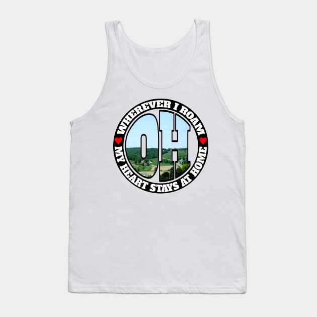 Heart Stays Home - Ohio Tank Top by DonDota